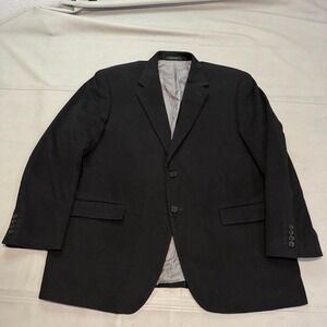 Neiman‎ Marcus Men Black Pure 100% Cashmere Blazer Sport Coat Jacket-46R-5132